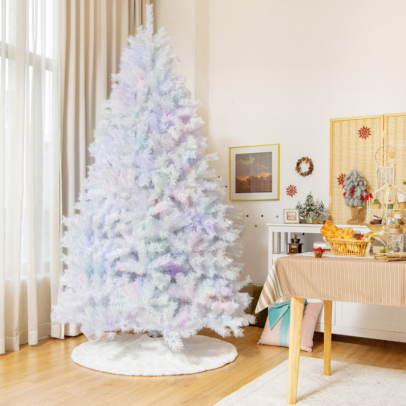 Arbre de Noël blanc en cachemire, H 8 po