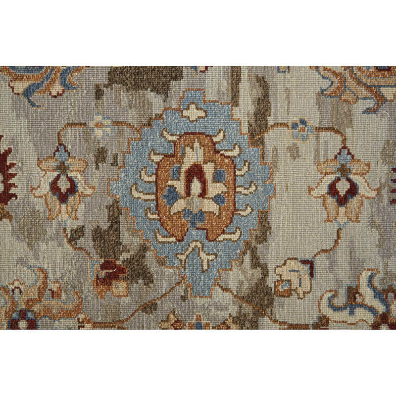 Leylan Wool Oriental Area Rug in Brown, Rectangle 2' x 3'