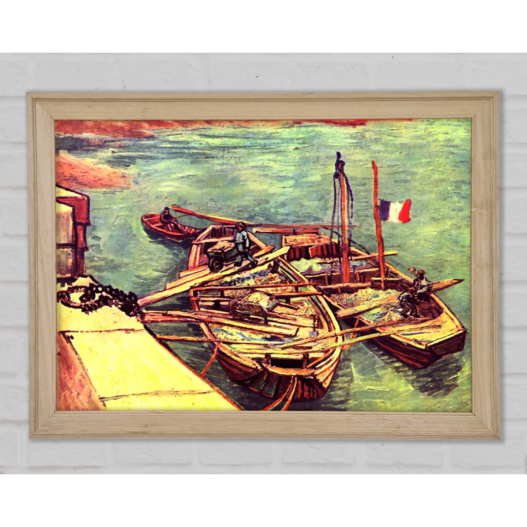 Van Gogh Boote mit Sand - Druck