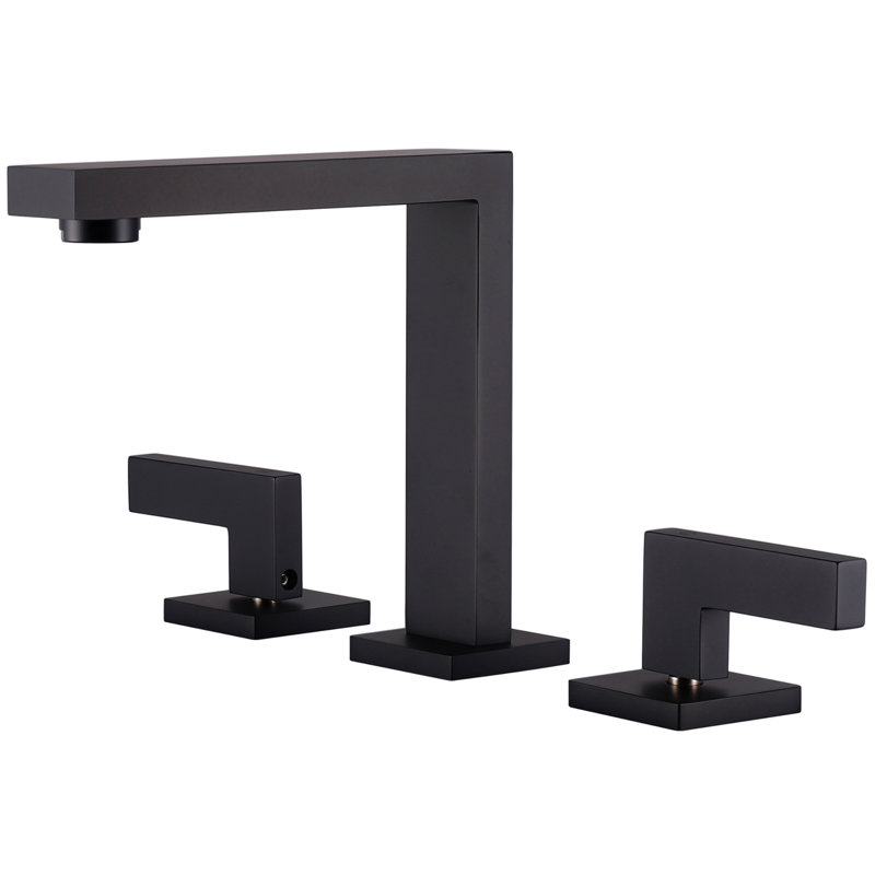 Widespread Bathroom Faucet, Black