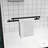 58" High Double Sliding Shower Enclosure, 1/4"  6Mm  Clear Glass, Mute Rollers, Reversible Installation, Waterproof Design Aluminum Frame Bathtub Screen, Tempered Stainless Steel Handle, Design, Setup