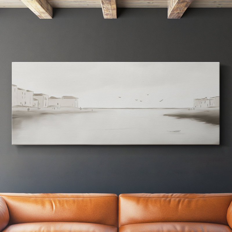 Série nautique-C XXVII - Toile tendue avec châssis - Prêt à accrocher, H 12 po x l 30 po