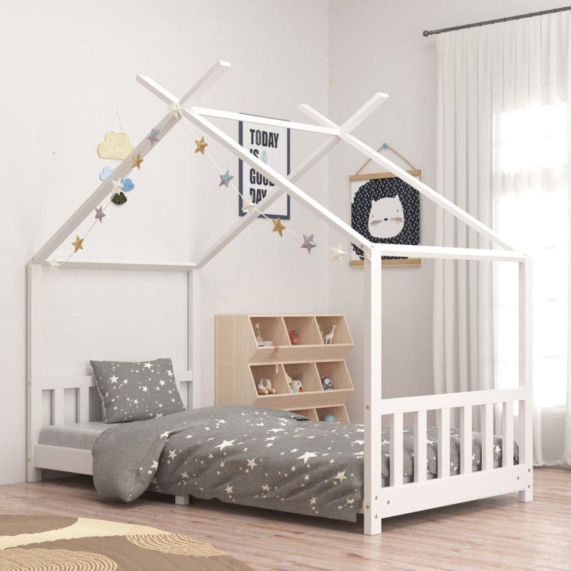 Gearoid Standard House Beds, European Single (90 x 200cm), White