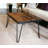 Metal Edge Solid Wood Top Coffee Table-93721036