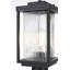 Melbourne 6 Inch Outdoor Post Light in Black