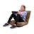 BirdRock Home Adjustable Memory Foam Floor Chair, Brown-1930005490