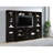 Cappuccino Media Tower With Shelf And Drawer