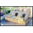 Outdoor Double Sunbed, Wicker Rattan Patio Reclining Chairs With Adjustable Backrest And Seat-1891868784
