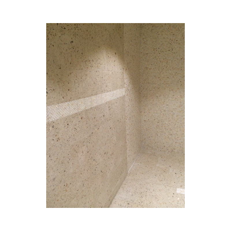 SeaTile 0.6" x 0.6" Seashell Grid Mosaic Wall & Floor Tile, Natural