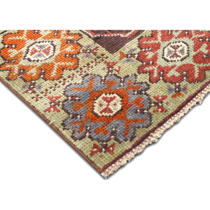 One-of-a-Kind 3'2" X 5'7" 1960s Wool Area Rug in