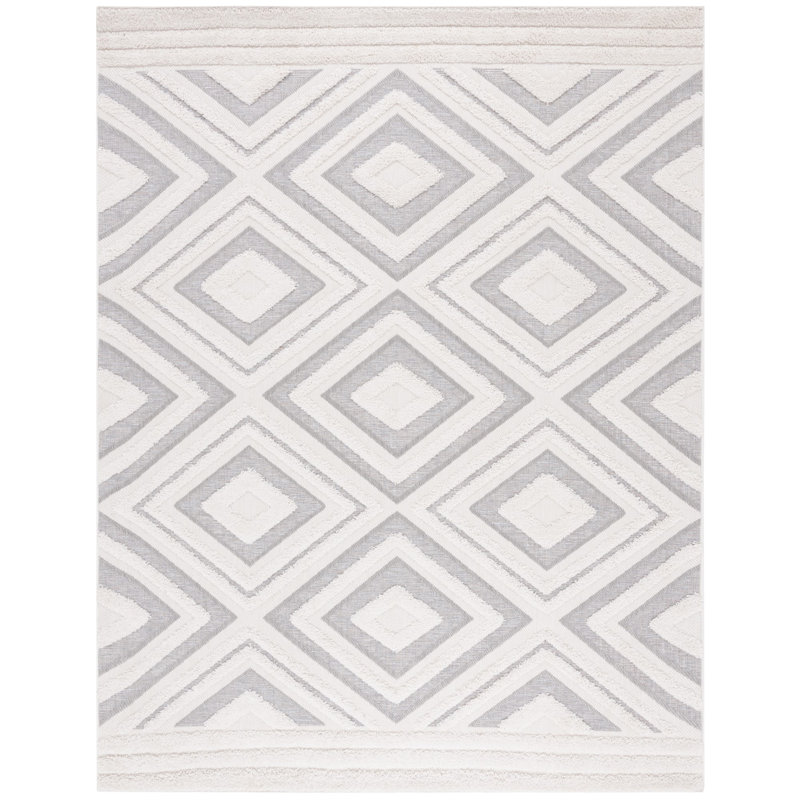 Tapis Dimonda ivoire / gris, Rectangle 8 pi x 10 pi