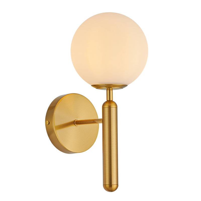 Andreane Opaque Globe Sconce