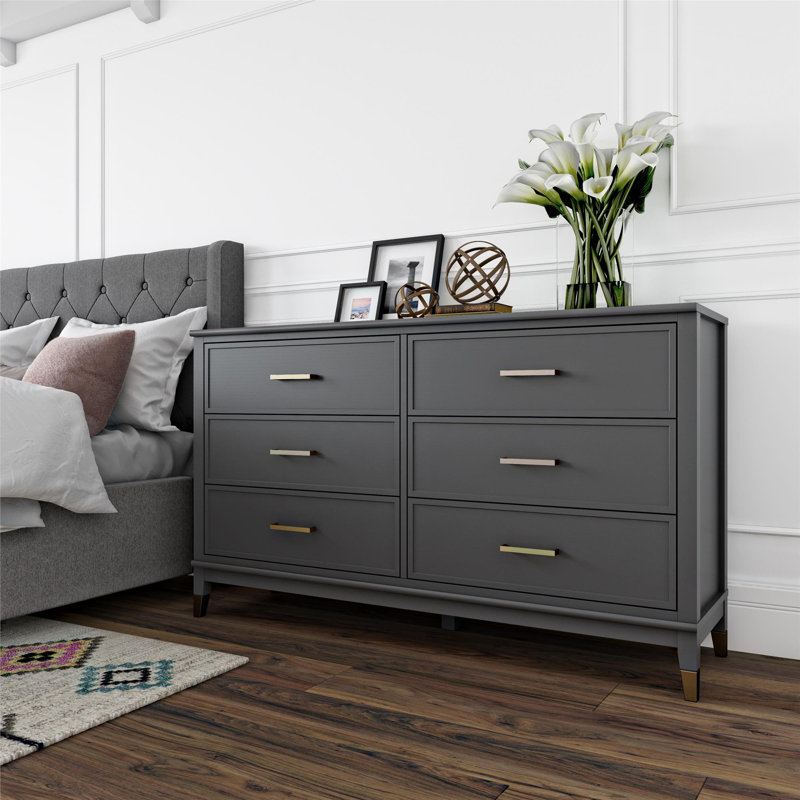 6 - Drawer Chest of Drawers, Graphite Grey