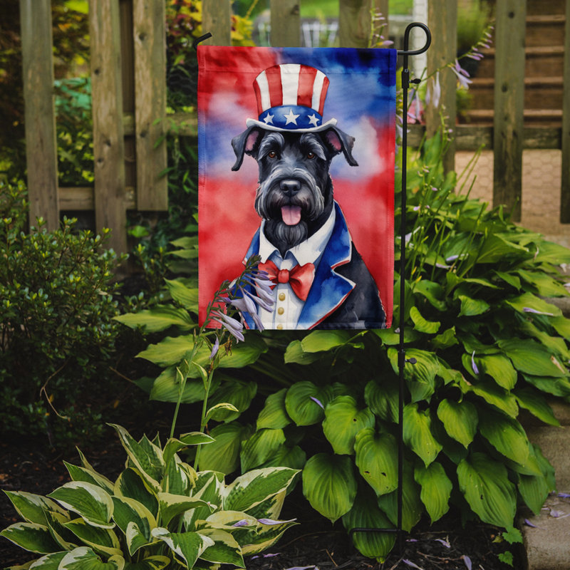 Drapeau patriotique du jardin américain, Schnauzer géant