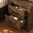 17.7" W Rustic 2-Drawer Nightstand with Wood-Grain Finish-561301463