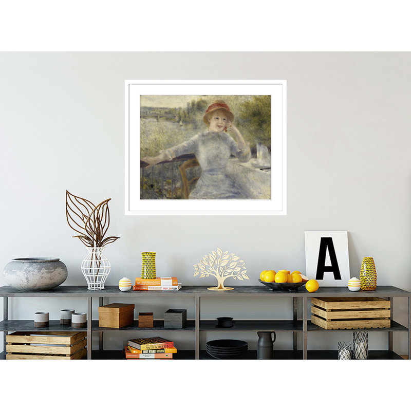 «Alfonsine Fournaise» par Pierre-Auguste Renoir, impression giclée encadrée, H 17,75 po x l 20,81 po