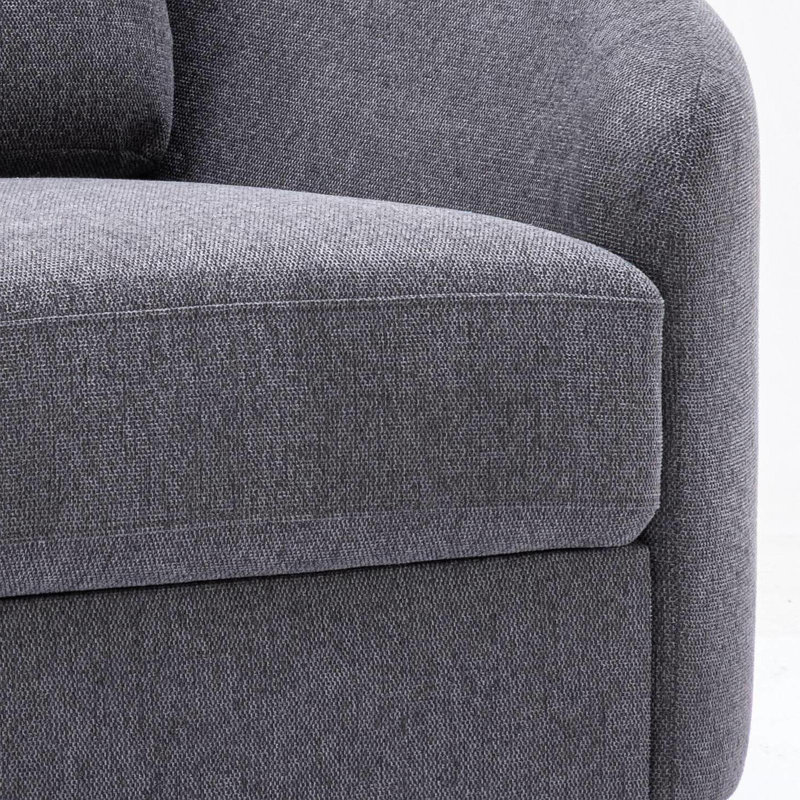 Yuina Gray Linen Chair