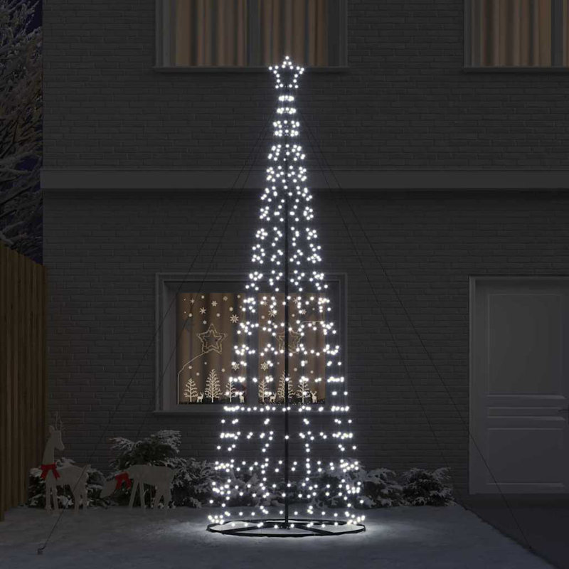  LED Christmas Tree with 800 LEDs 400 cm Iron, Cool White