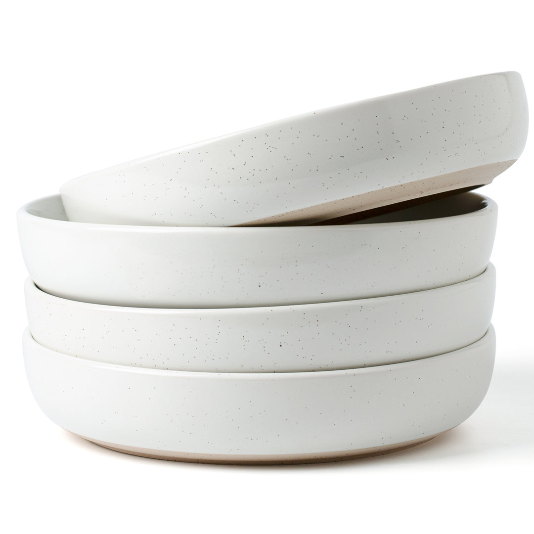 Stoneware Pasta Bowl Set (Set of 4), 976ml Bowls