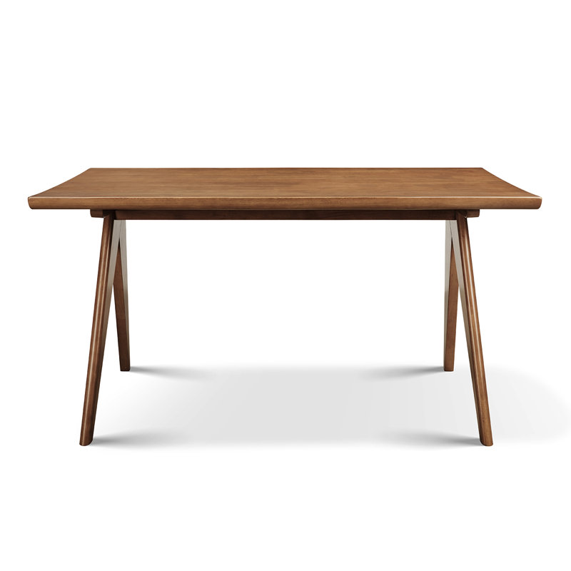 Spring Rectangle Wooden Dining Table, 75cm H x 160cm x 85cm