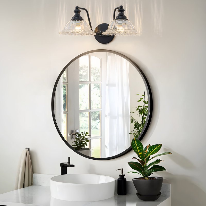 Éclairage pour meuble-lavabo Junathean, Noir mat