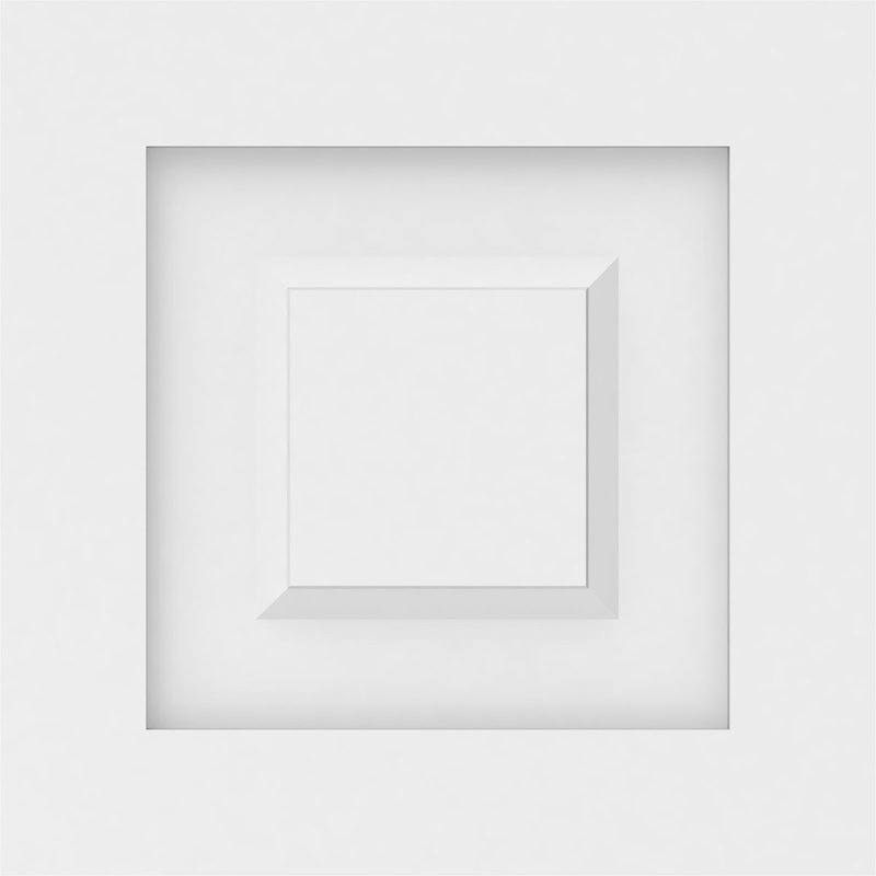 Harrison Raised Decorative Wall Panel, 12"H x 12"W x 0.63"D