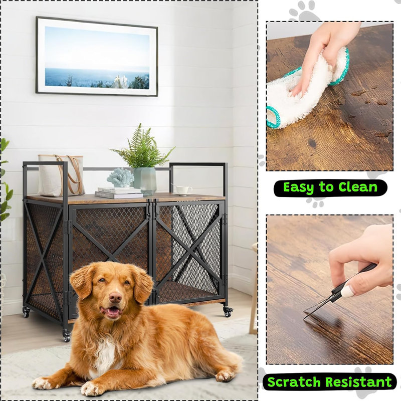 Dog Crate Furniture Style, 90.9cm H x 104.1cm W x 59.9cm D