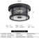 Matte Black 2 - Bulb Outdoor Flush Mount