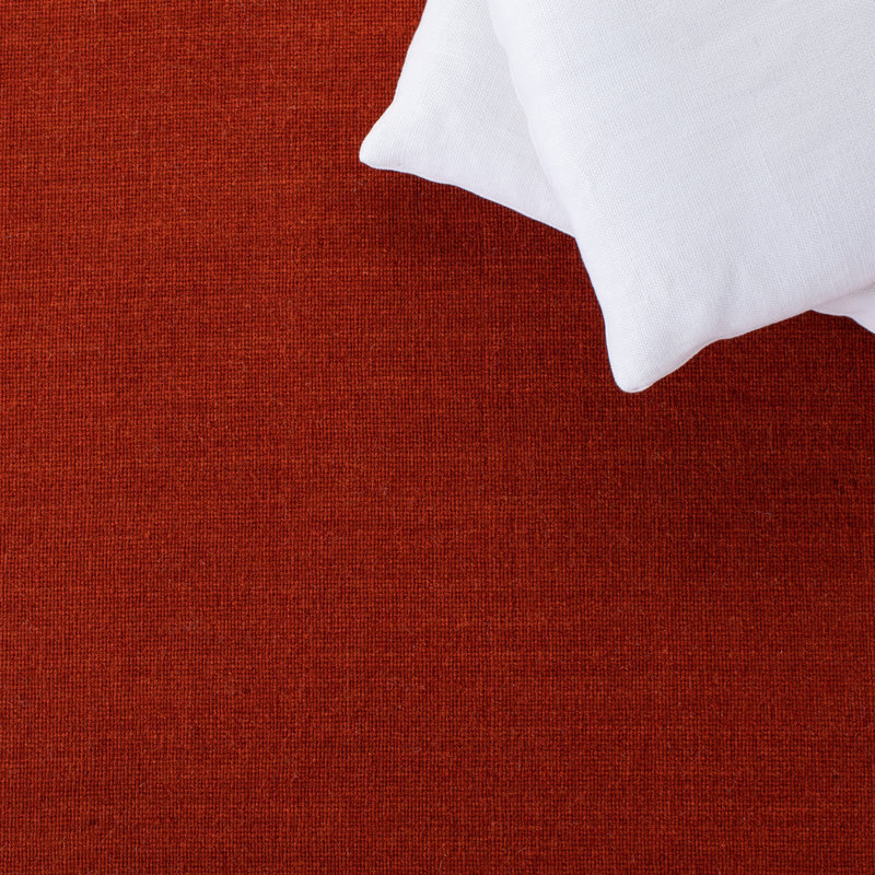 Tapis couleur rouille en laine / coton tissé à la main Lauren Ralph Lauren, Rectangle 4pi x 6 pi