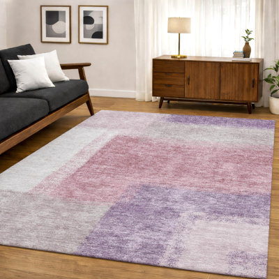 Premium Machine Washable Mayfield AMF2341 Abstract Rug