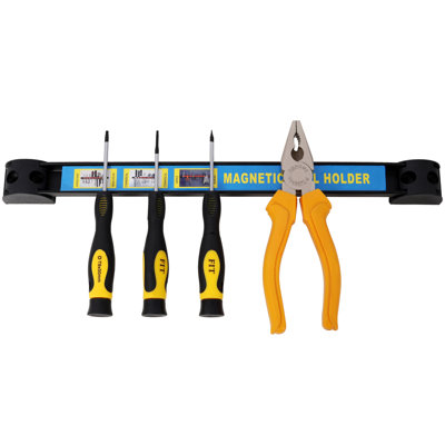 6pack Heavy Duty Magnetic Tool Bar Set – 2x12”, 2x18”, 2x24” Neodymium Magnet Strips With Included Mounting Screws, For Workshop & Garage Tool Organization