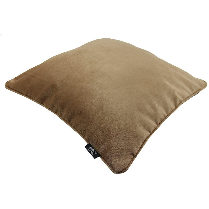 Square Throw Cushion, Caramel Gold