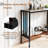 36" Console Table With Sintered Stone Tabletop & Open Shelf For Living Room