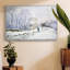 «Snow In Argenteuil», 1875, reproduction d'art sur toile-92523709-92523708