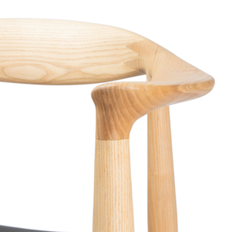 Burtt Kennedy Armchair Upholstered Dining Chair, Beige