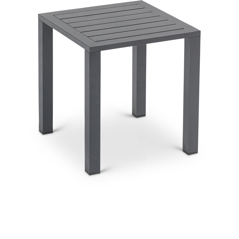 Table d'appoint en aluminium Richview, Gris foncé