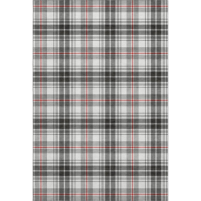 Premium Machine Washable Lyndhurst AMF993 Plaid Rug