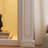 White Manufactured Wood Freestanding Fireplace