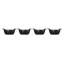 Le Creuset Enameled Cast Iron Set Of 4 Mini Round Cocottes, 1/3 Qt. Each, Matte Black