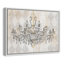 «Harlequin Chandelier - Floater Frame», reproduction d'art sur toile-46827944-46827945