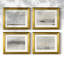 "Vintage Landscape XXIV", ensemble de 4 reproductions encadrées