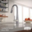 Robinet de cuisine à poignée simple rétractable élégant avec technologies Power Boost et Duralock Moen-22292823