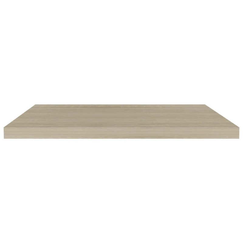 Arson 2 Piece Floating Shelf, 3.8cm H x 23.5cm W x 80cm D, Oak
