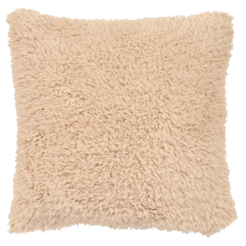 Bois de rivière lamas sable - taie décorative européenne - 26 x 26