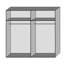 Charlann 2 Door Manufactured Wood Wardrobe