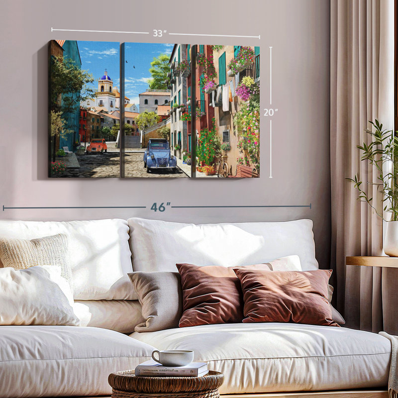 «Méditerranée matin», reproduction sur toile, H 20 po x l 33 po