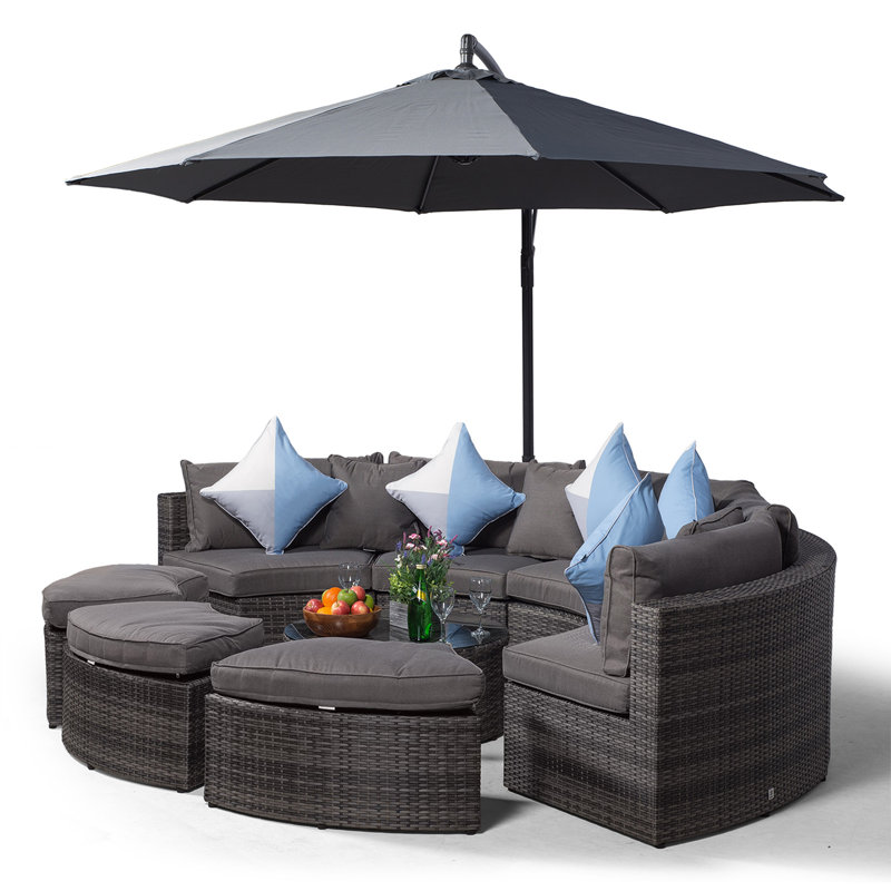 Tommy 8 Seater Rattan Conversation Set