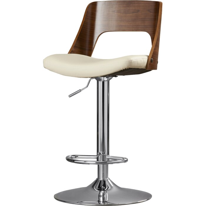 Corrigan Studio® Swivel Adjustable Height Bar Stool & Reviews | Wayfair