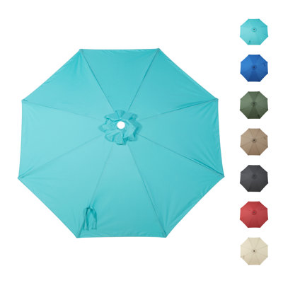 10ft Market Umbrella Canopy Replacement for 8 Ribs Patio Umbrella