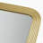 Rounded Rectangle Fluted Wall Mirror Gold See below